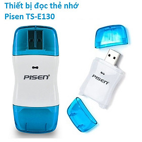 Mua Đầu đọc thẻ Thiết bị đọc thẻ nhớ SD TF chuẩn Usb2.0 Pisen TS-E130 _ hàng chính hãng