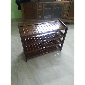 Mua KỆ DÉP  GIÁ GIÀY 3 TẦNG 80CM LÀM BẰNG GỖ TỰ NHIÊN 100% ( THANH LÝ)