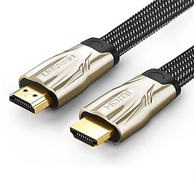 Cáp tín hiệu HDMI dẹt bọc lưới chống nhiễu hỗ trợ 3D 4K màu đen dài 1.5M UGREEN HD10251Hd102 Hàng chính hãng