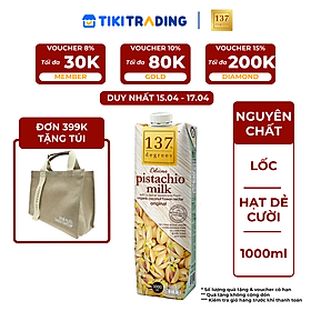 Sữa hạt Hạt dẻ Nguyên chất 137 DEGREES 1000ml - ĐƠN 399K TẶNG TÚI