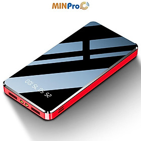Mua Sạc dự phòng mặt gương Cực Khủng 50000 mAh 2 cổng USB  sạc nhanh tích hợp đèn siêu sáng 50.000mAh - MINPRO