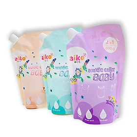 Nước giặt xã Aiko Baby 2in1 600ml cho bé sơ sinh