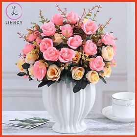 Mua Bình hoa lụa cao cấp trang trí nhà cửa  cửa hàng  văn phòng  lớp học