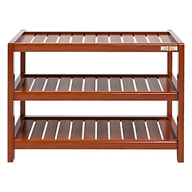 Kệ Dép 3 Tầng Gỗ Cao Su IBIE IB363 (63 x 30 x 50 cm) - Cánh Gián