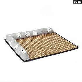 Đệm Nằm Dành Cho Thú Cưng Đế Lót Chiếu Giải Nhiệt Thoáng Mát Size 47x57x20cm CW-024