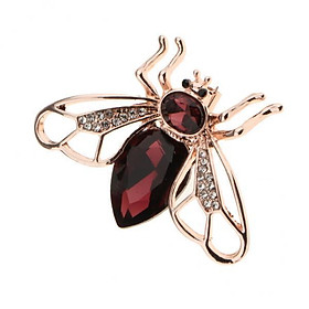 2X  Crystal Rhinestone Bee Brooches Hijab Pins for women Jewelry Gift Purple
