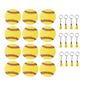 Acrylic Baseball Keychain, Keychains Ring Set for Crafts, Key Chain Rings, Jump Rings