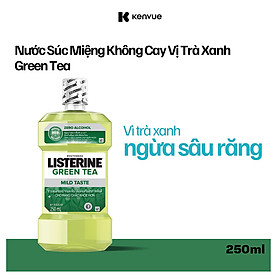 Nước Súc Miệng ngừa sâu răng Listerine natural green tea 250ml - 100953222