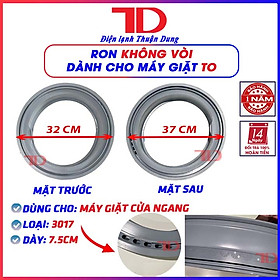 Ron cửa máy giặt dành cho máy To, Gioăng máy giặt cửa ngang không vòi model 3017, Zoăng cửa máy giặt, hàng chính hãng, Điện Lạnh Thuận Dung