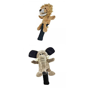 2 Pcs Golf Club Headcover Driver Head Cover  Sleeve Cover