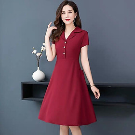 Đầm xoè trung niên cho người lớn tuổi GD31-0121