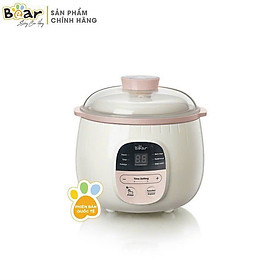 Nồi Nấu Cháo Chậm, Chưng Yến, Ninh Hầm Đa Năng Bear 0,8L SUBE001 - Hàng Chính Hãng, Bản Quốc Tế Bảo Hành 18 Tháng