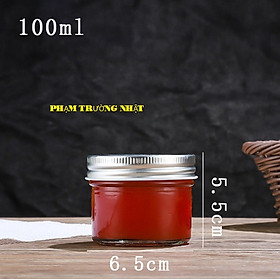 Mua Hũ Thủy Tinh Đái nhỏ JD Nắp Nhôm Đựng Gia Vị 100ml