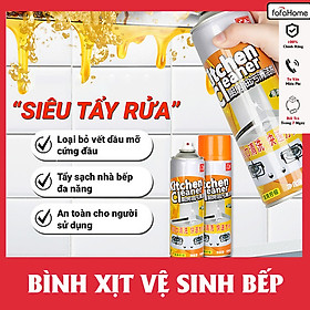 Bình Xịt Tẩy Rửa Vệ Sinh Nhà Bếp Đa Năng Dung Tích 500ml Loại Bỏ Dầu Mỡ Lâu Năm 
