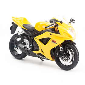 Mô Hình Xe Suzuki GSX R600 Yellow 1:12 Maisto MH-31101(20-06183)
