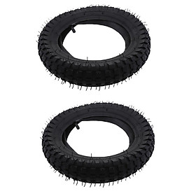 2Pcs 12.5x2.75 Tread Black Tire Inner Tube Set for Razor MX350/MX400 Dirt Bike
