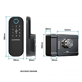 Mua Khóa vân tay Smart Lockdoor Homesheel L8 - Hàng chính hãng