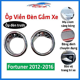 Ốp viền đèn gầm trước Fortuner 2008-2009-2010-2011, 2012-2013-2014-2015-2016, 2017-2018-2019-2020-2021 mạ Crom