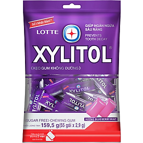 Kẹo gum XYLITOL không đường Blueberry mint gói 159.5g - 14515