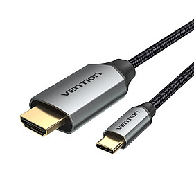 Mua Cáp chuyển Type-C male ra HDMI male hỗ trợ 4K dây dù đầu hợp kim Vention CRBB - Hàng chính hãng