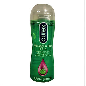 Gel Gốc Nước Durex Play Massage 2 In 1 (200ml) - Mùi Lô Hội - Nhập Khẩu Thái Lan