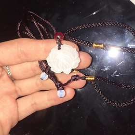 >> BÁO GIÁ TRÂM BẠC HÌNH BẠCH LIÊN HOA | Shopee Lazada Sendo Tiki mới nhất 48 (Canxit) Vòng cổ dây chuyền ngọc bội hoa sen Bạch liên cổ trang hồng châu cổ trang Trung quốc tặng hình thiết kế Vcone