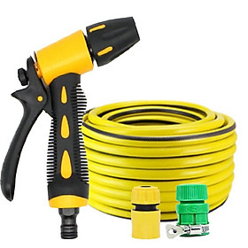 Bộ dây vòi xịt nước ,rửa xe, tưới cây . tăng áp 3 lần, 206319 cút sập, nối PE loại 10m