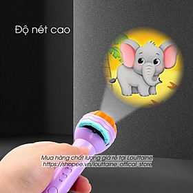 Mua Đèn pin chiếu hình cho bé(Có sẵn) 24 hình động vật ngộ nghĩnh  đồ chơi cho bé phát triển trí tuệ bé vui chơi