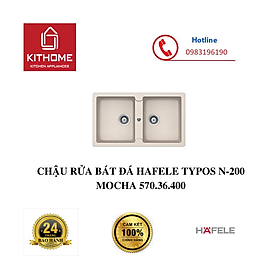 Mua CHẬU RỬA BÁT ĐÁ HAFELE HAFELE TYPOS N-200 MOCHA 570.36.400 - Hàng chính hãng