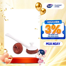 Chổi Cọ Xoong Nồi Kèm 2 Miếng Cọ Nồi Đa Năng MyJae