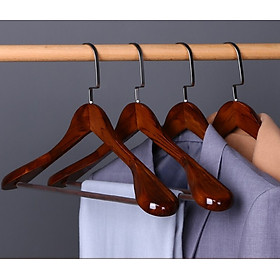 Mua Móc Treo Vest Blazer Nam Bằng Gỗ Loại Xịn Đầu Tròn Thanh Móc Inox 304 Cao Cấp