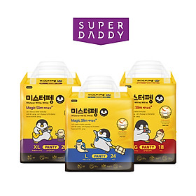 Tã Quần Super Daddy Magic Slim đủ size L-24m/XL-20m /Big Size-18m