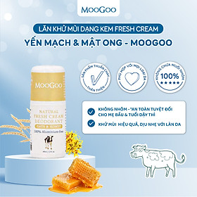 Lăn khử mùi thuần chay MooGoo Úc hương mật ong và lúa mạch 100% thành phần hoàn toàn tự nhiên