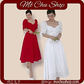 ĐẦM XÒE TAY BỒNG RÚT DÂY NƠ NGỰC 73667609 [MỎ CHU SHOP