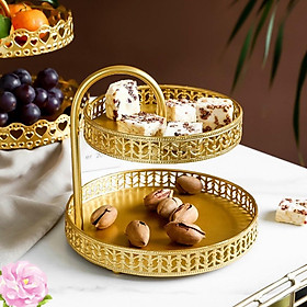 Mua Khay Sắt 2 Tầng Đựng Trái Cây Trang Trí Nhà Cửa Khay Bánh Ngọt