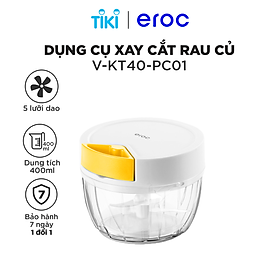 Mua Dụng Cụ Xay Tỏi Ớt 3 Lưỡi Dao Cao Cấp 400ml Quick Chopper Eroc V-KT-40-PC01 - Hàng Chính Hãng