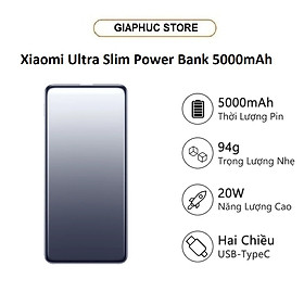 Mua Pin sạc dự phòng Xiaomi Ultra Slim Power Bank 5000mAh BHR9624TH - GiaPhucStore | Hàng Chính Hãng