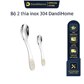 Bộ dao thìa nĩa tập ăn cho bé DandiHome inox 304 cao cấp - Có các lựa chọn