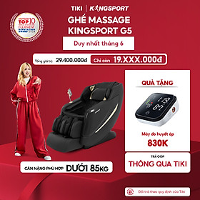 Mua Ghế massage KINGSPORT Standard G5 BLACK cao cấp con lăn 3D với 8 bài tập  thiết kế hiện đại 2024  công nghệ massage chuyên sâu