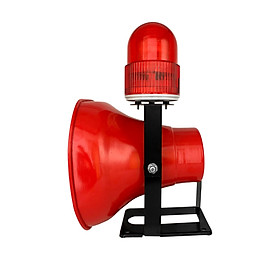 Cảnh báo bằng giọng nói âm thanh công suất cao 50W có đèn nhấp nháy cho lái xe cần cẩu Trường học chữa cháy Còi công nghiệp Còi báo động bằng giọng nói Còi (ĐỎ) Màu sắc: Đỏ