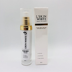 Kem Ủ Trắng Da Mặt Kén Tằm Lskin White Mask Milk 60ml - Đan Thi Cosmetic