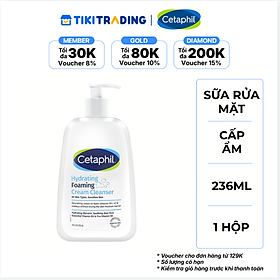 Sữa Rửa Mặt Tạo Bọt Cấp Ẩm Cetaphil 236ML