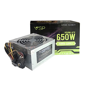 Nguồn VSP 650W Full Box - Kèm Dây Nguồn - Hàng Chính Hãng