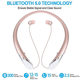 Hình ảnh Wearable Bluetooth Wireless Headset Sports Headphone Earbuds w/Mic Black
