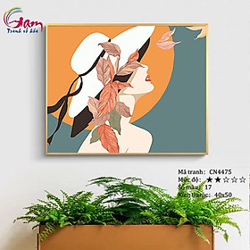 Mua Tranh sơn dầu số hoá tự tô màu Gam CN4475 40x50cm căng sẵn khung