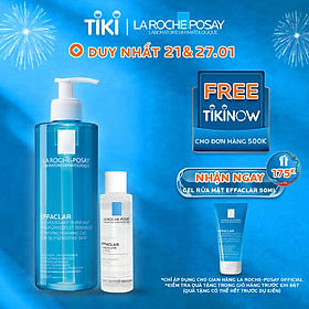 Bộ sản phẩm làm sạch sâu cho da dầu mụn La Roche-Posay Effaclar