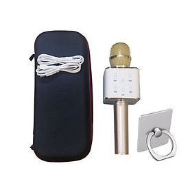 Micro Bluetooth Q7 Hát Karaoke Tặng Hộp Đựng Và Giá Đỡ Ring