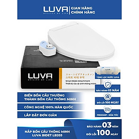 Mua Nắp Bồn Cầu Tự Rửa Thông Minh LUVA BIDET - LB203