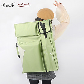 Australia Montmartre Mont Marte 4K waterproof canvas bag shoulders can be back art art test drawing bag sketch drawing board bag yellow green B-HD-006