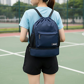 Túi Rút Thể Thao Xbags Wisdom Màu Xanh Đen – Balo Dây Rút Cao Cấp Có Ngăn Đựng Giày, Chống Thấm Nước, Chống Tia UV, Sành Điệu Cá Tính XB6005